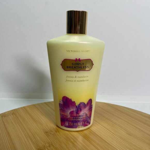 Victorias Secret Simply Breathless Hydrating Body Lotion 8.4 Oz Freesia Mandarin